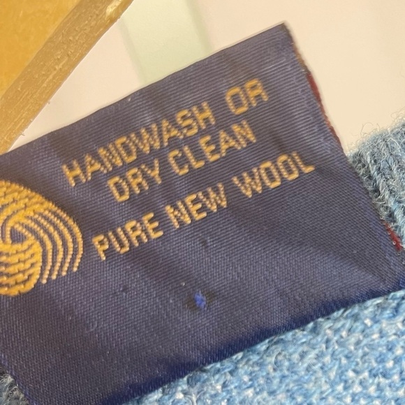 Vintage Glenhusky of Scotland Large Shetland Wool Sweater Crewneck Jumper Winter - Picture 9 of 10